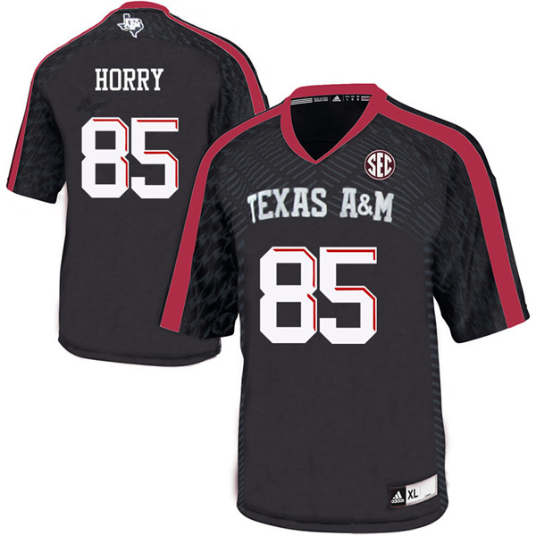 Men #85 Camron Horry Texas A&M Aggies College Football Jerseys Sale-Black